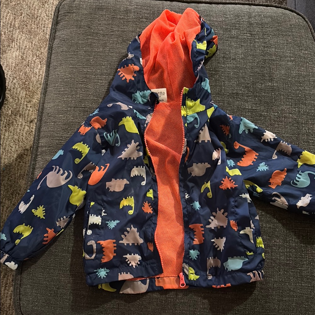 Colorful Dinosaur Print Kids' Jacket